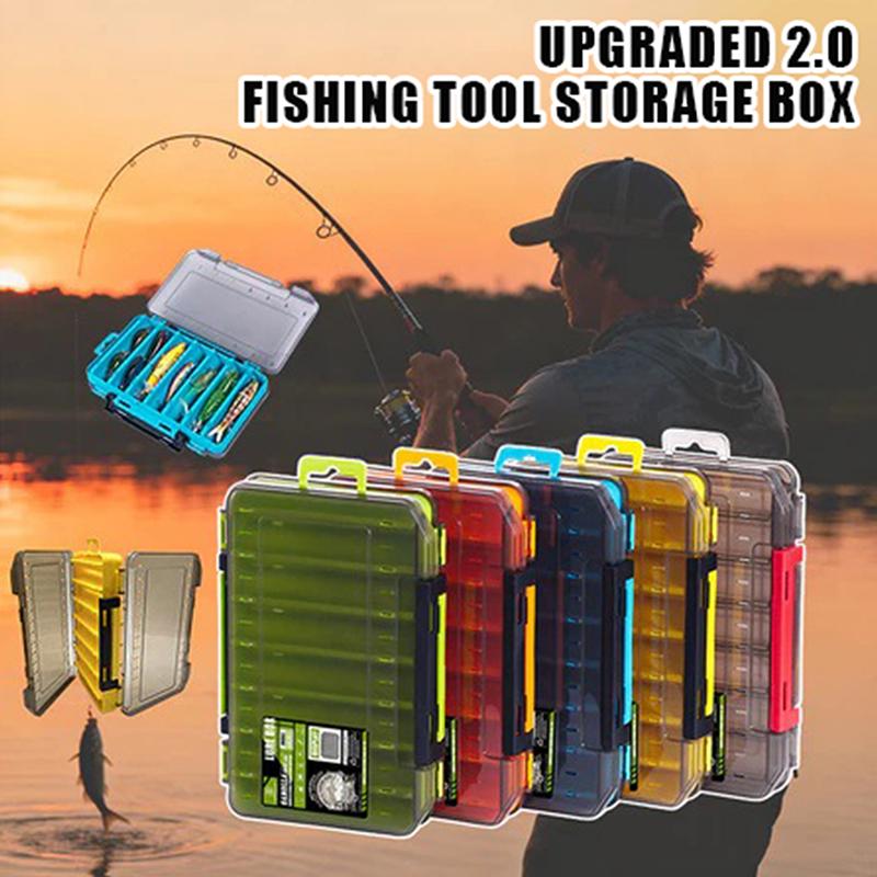 Fishing Lure Box - Scatola porta attrezzi compatta a doppio