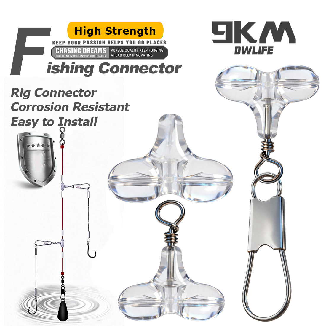 Perline a T 9KM con Moschetton - Fishing Lure Accessories recensione e prezzo
