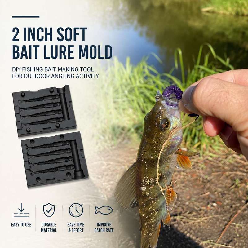 Stampo per esche morbide da 2  - Fishing Lure Kit recensione e prezzo