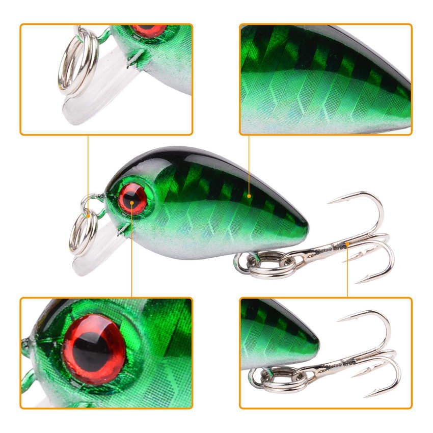 30mm 2g Crazy wobbler Mini Top - Fishing Lure Topwater recensione e prezzo